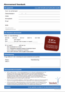 Inschrijfformulier Veenkerk abonnement 2026 v01